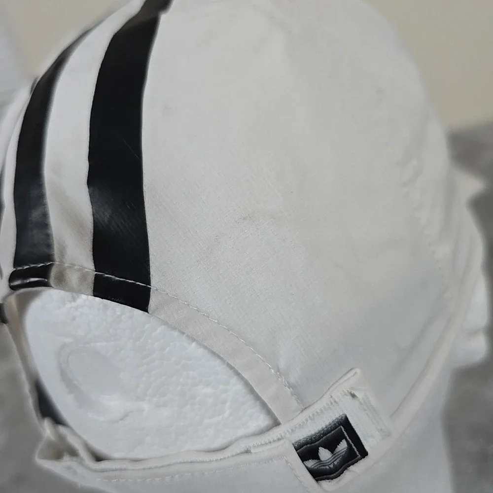 Adidas Hat Womens‎ Adjustable Originals Trainer White Black 3 Stripe Athleisure